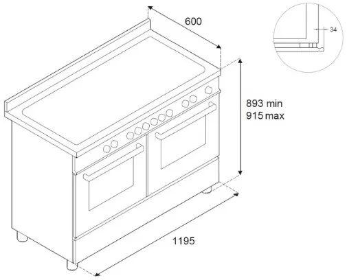 Варочный центр BERTAZZONI HER126G2EAVT2