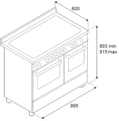 Варочный центр BERTAZZONI PRO106L2ENET2