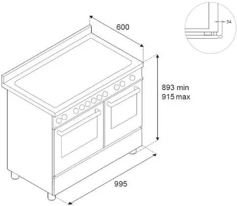 Варочный центр BERTAZZONI HER106L2ENET2