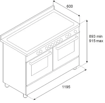 Варочный центр BERTAZZONI PRO125I2ENET2