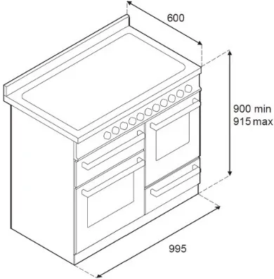 Варочный центр BERTAZZONI PRO106L3ENET2