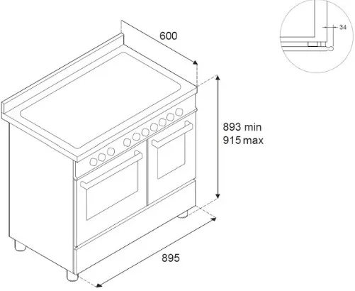 Варочный центр BERTAZZONI HER95I2EAVT2
