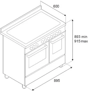 Варочный центр BERTAZZONI MAS96L2ENET2