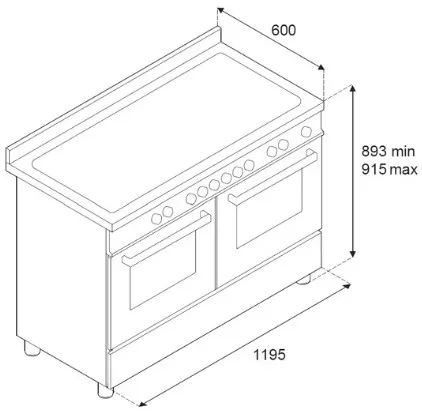 Варочный центр BERTAZZONI MAS126G2ENET2