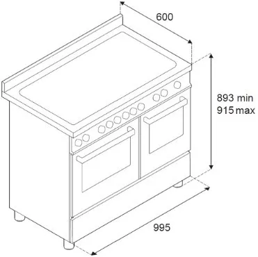 Варочный центр BERTAZZONI MAS105I2ENET2