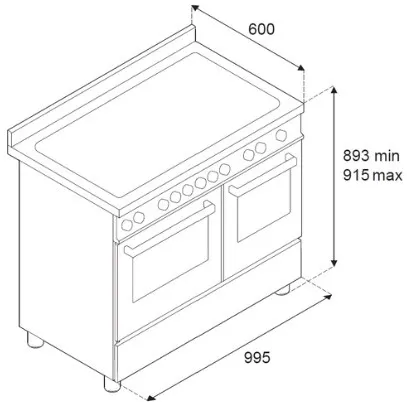 Варочный центр BERTAZZONI PRO105I2ENET2