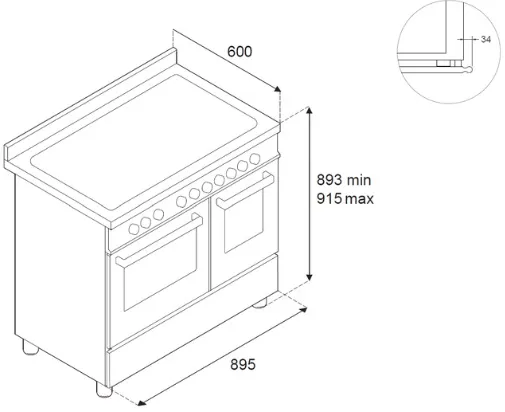 Варочный центр BERTAZZONI HER96L2EAVT2