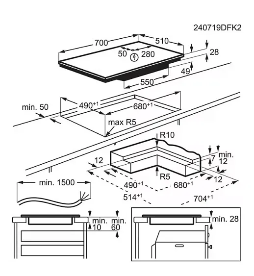 Варочная поверхность AEG TI74IF00IB