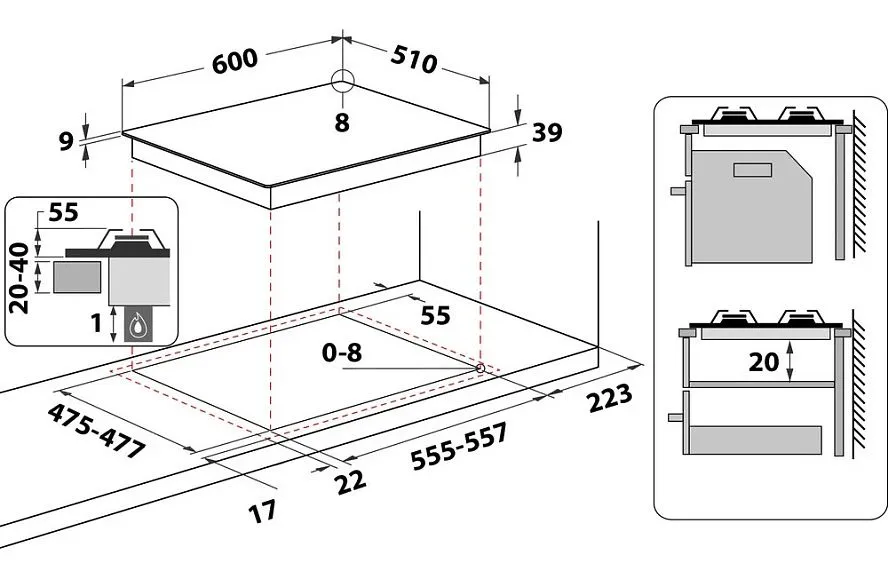 Варочная поверхность WHIRLPOOL GMT6422AN