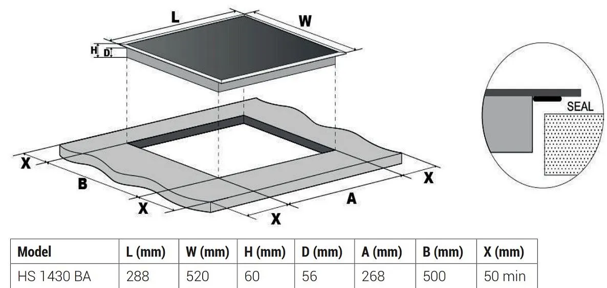 Варочная поверхность HOTPOINT-ARISTON HS 1430 BA
