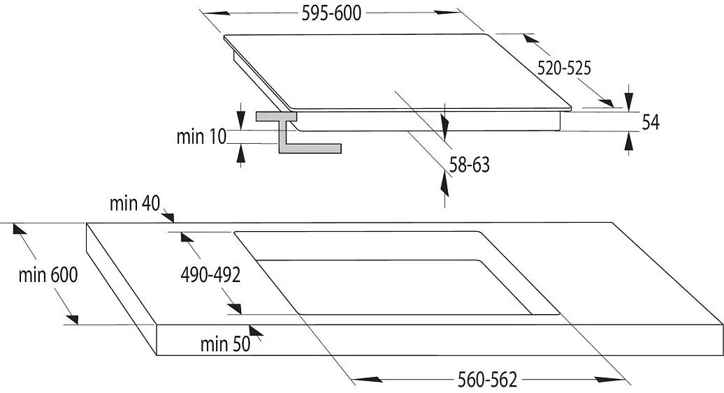 Варочная поверхность GORENJE GI6401BX
