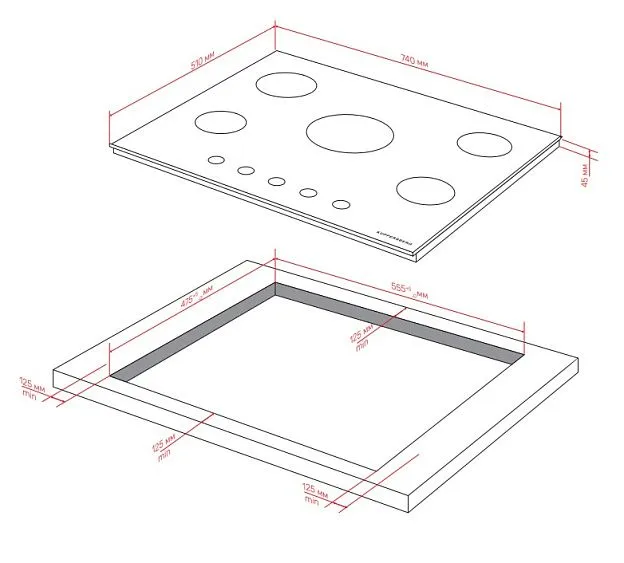 Варочная поверхность KUPPERSBERG FS 76 X