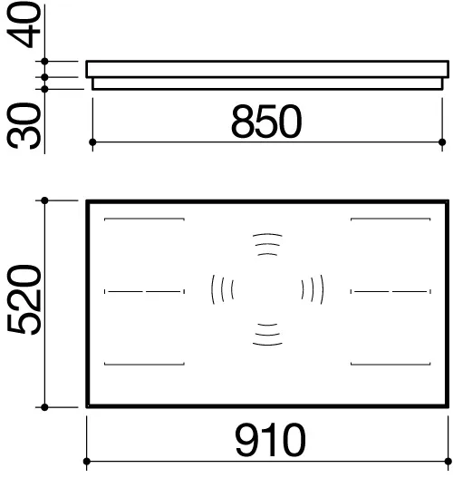 Варочная поверхность BARAZZA 1PKS90N