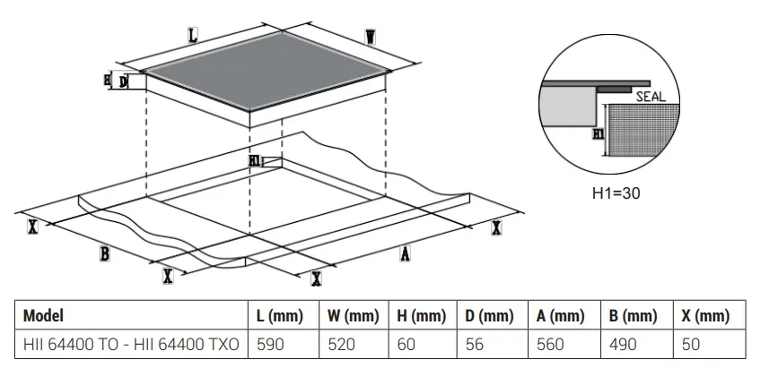 Варочная поверхность BEKO HII 64400 TXO