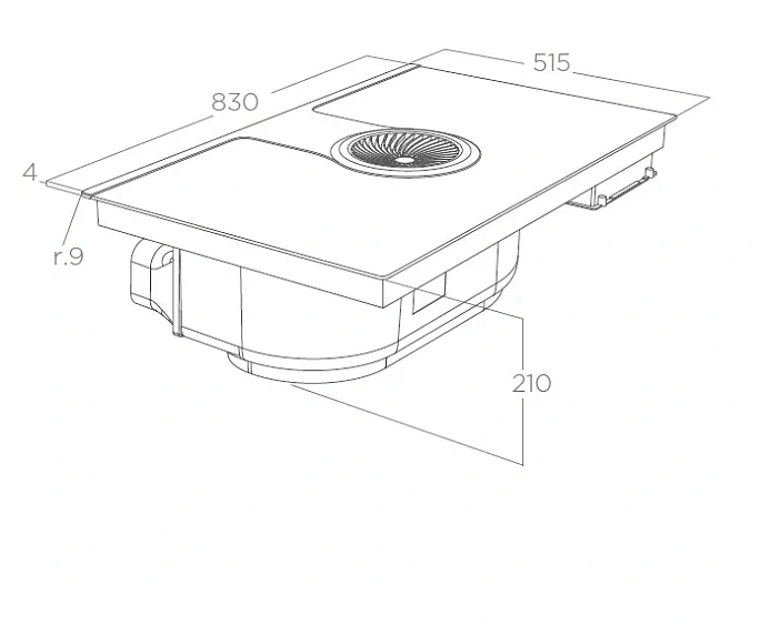 Варочная поверхность ELICA NIKOLATESLA ONE RAW BR/A/83 (PRF0203698)