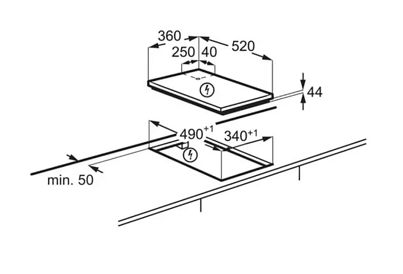 Варочная поверхность AEG IKE42640KB
