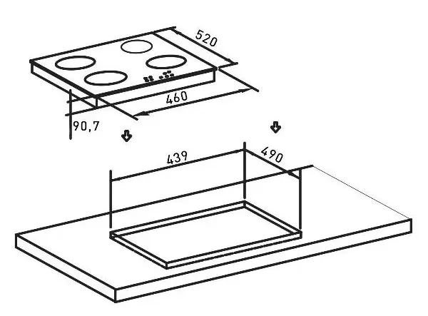 Варочная поверхность OASIS P-3SBM