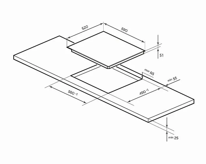Варочная поверхность LEX HH 6041 BL