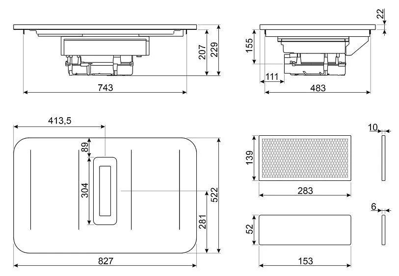 Варочная поверхность SMEG HHSL7844X