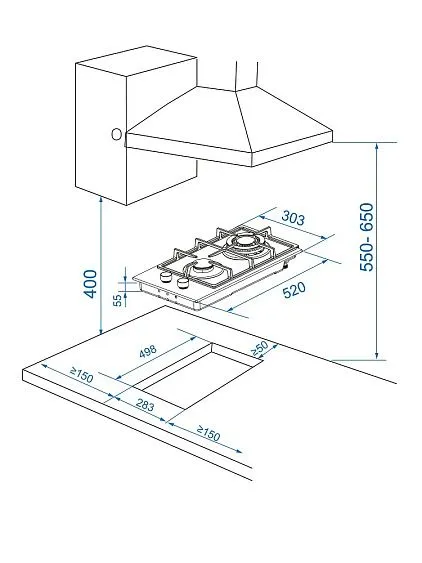 Варочная поверхность CANDY CHXG32CWB