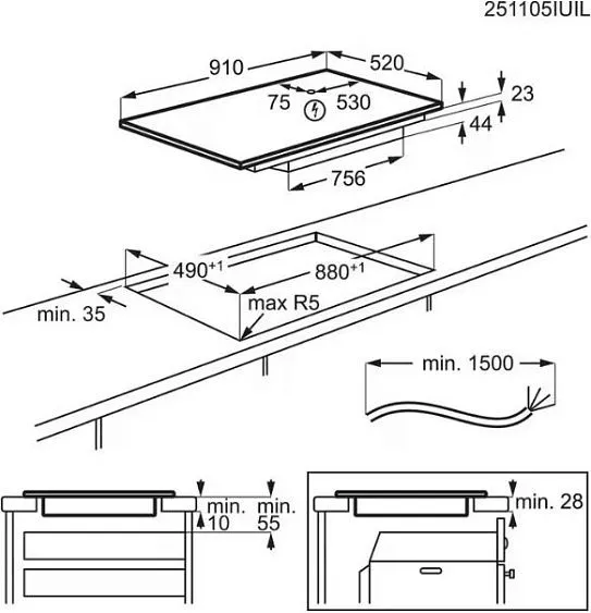 Варочная поверхность AEG TK95II08FB