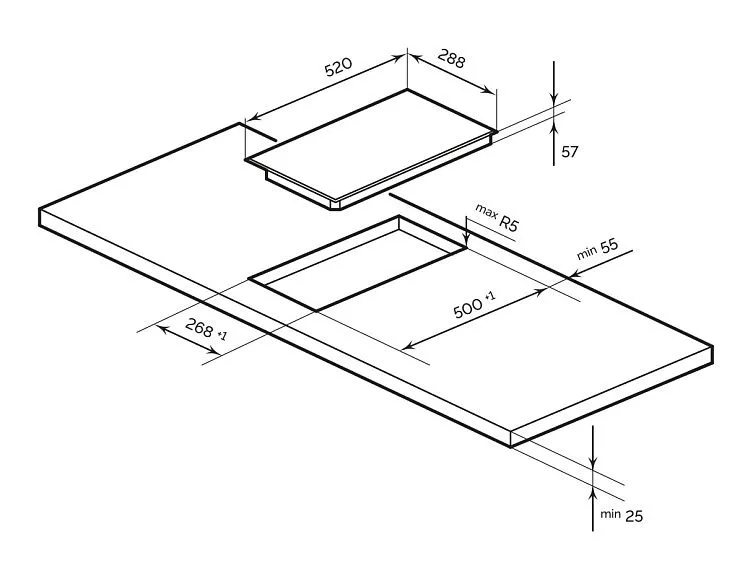 Варочная поверхность LEX EVI 320A I BL