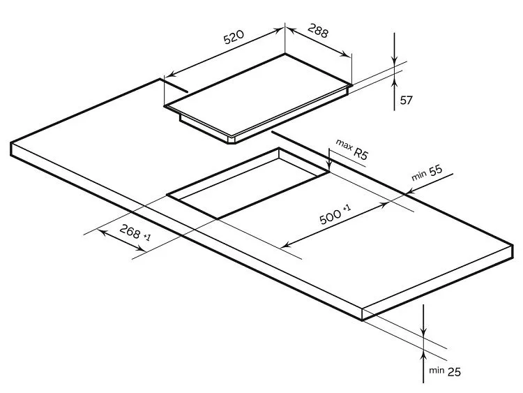 Варочная поверхность LEX EVI 321A I BL