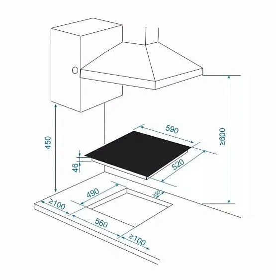 Варочная поверхность CANDY CHXC64TDAB