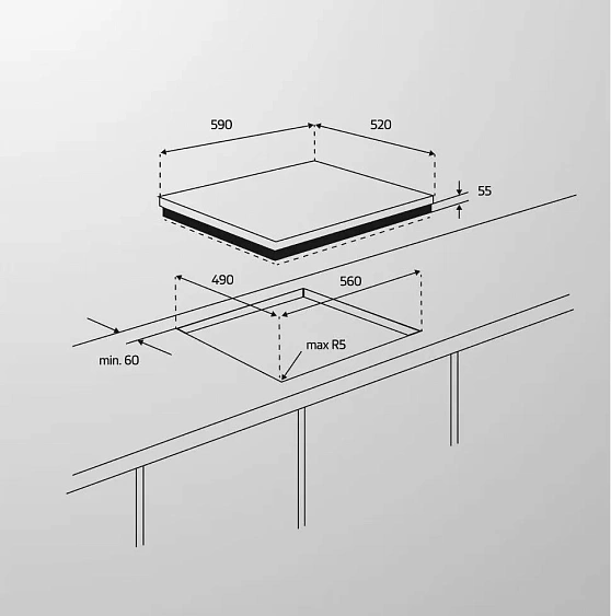 Варочная поверхность SIMFER H60V41M525