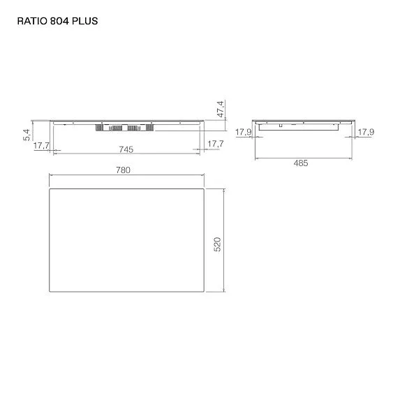 Варочная поверхность ELICA RATIO 804 PLUS BL (PRF0183912)