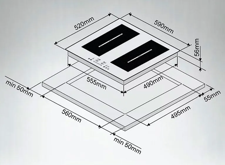 Варочная поверхность ARDO IM64B2FS2