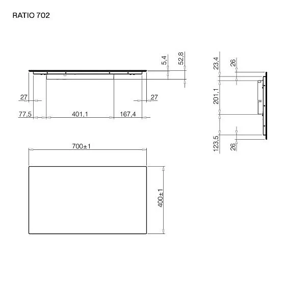 Варочная поверхность ELICA RATIO 702 BL (PRF0183888)