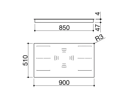 Варочная поверхность BARAZZA 1PIDS90N