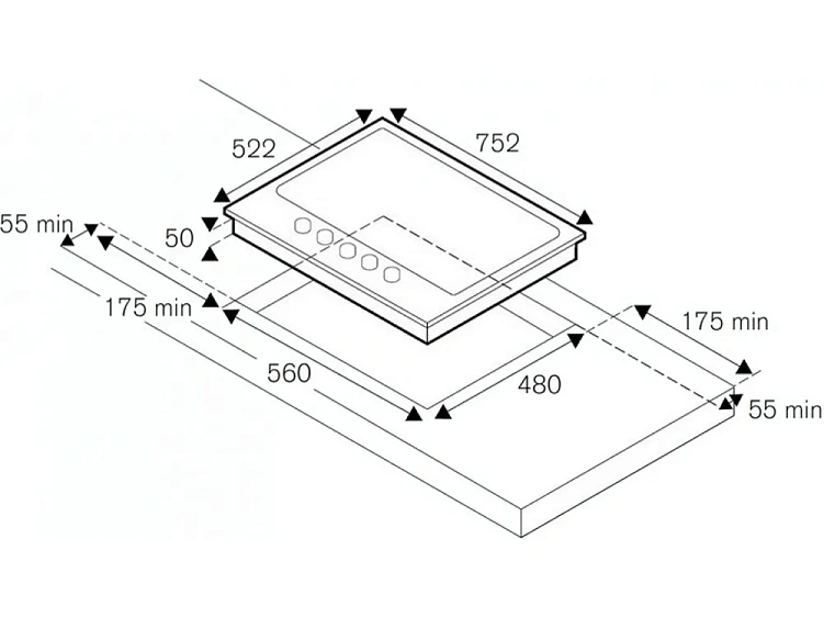 Варочная поверхность BERTAZZONI P755CHERAG