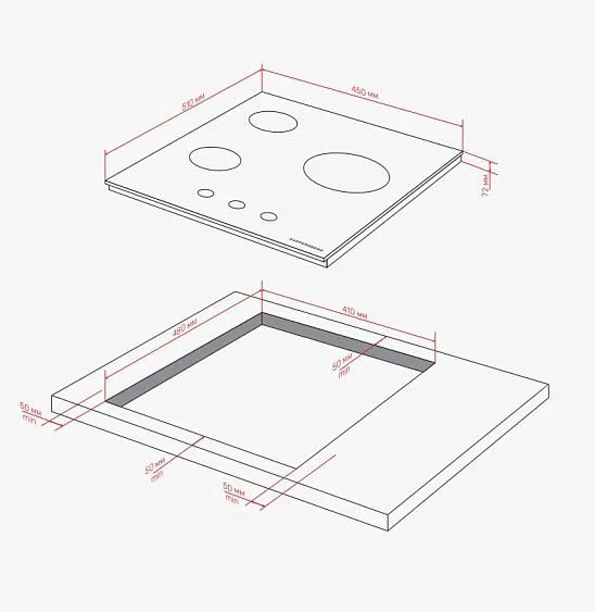 Варочная поверхность KUPPERSBERG TG 42 B