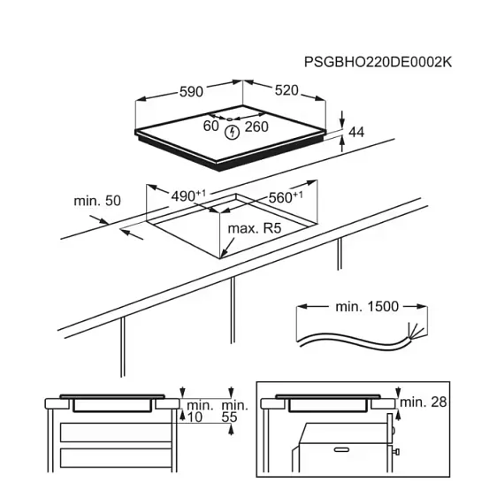 Варочная поверхность AEG TO64IM00FB