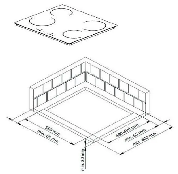 Варочная поверхность KRAFT KF-EH341CB