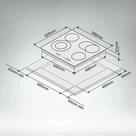 Варочная поверхность ARDO VC64BT2
