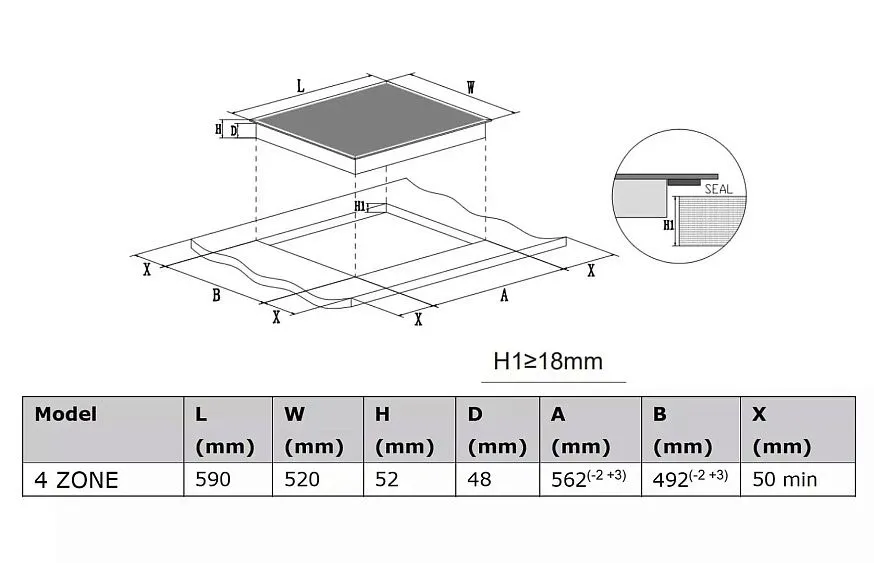 Варочная поверхность HAIER HHY-C64NTVB