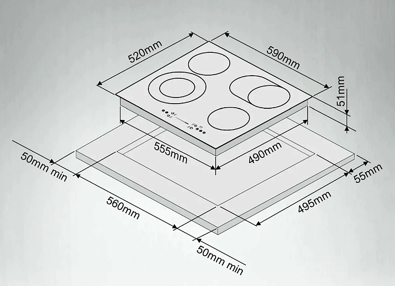 Варочная поверхность ARDO VCM64BS2
