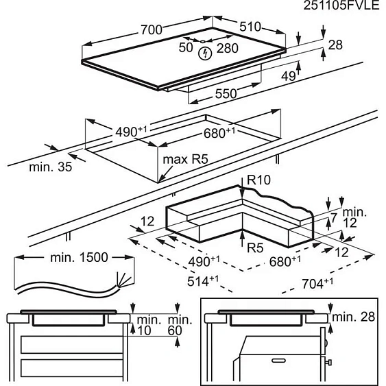 Варочная поверхность AEG TO74IB00IB