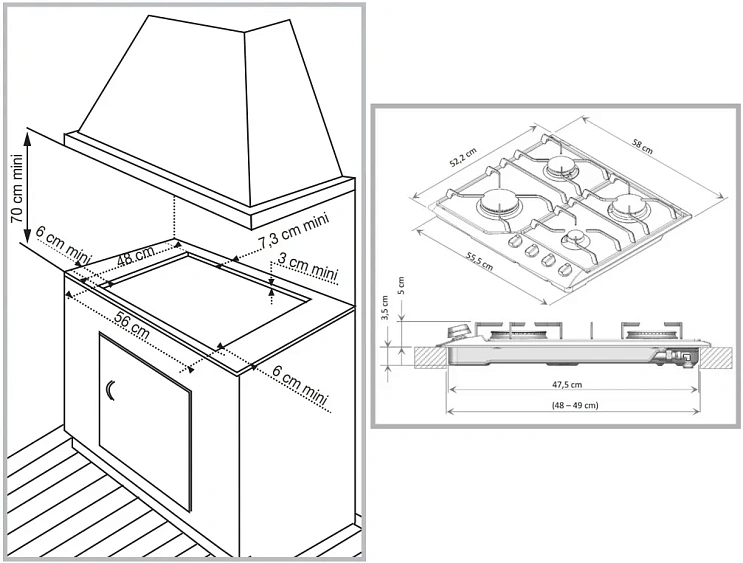 Варочная поверхность DE DIETRICH DPE4610W