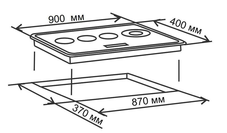 Варочная поверхность DELUXE 904004.00эв
