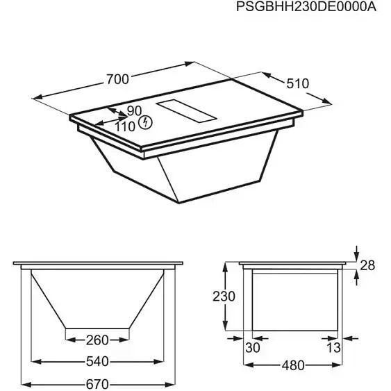 Варочная поверхность AEG NCH74B01CB