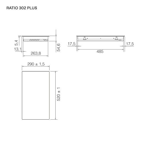 Варочная поверхность ELICA RATIO 302 PLUS BL (PRF0183865)