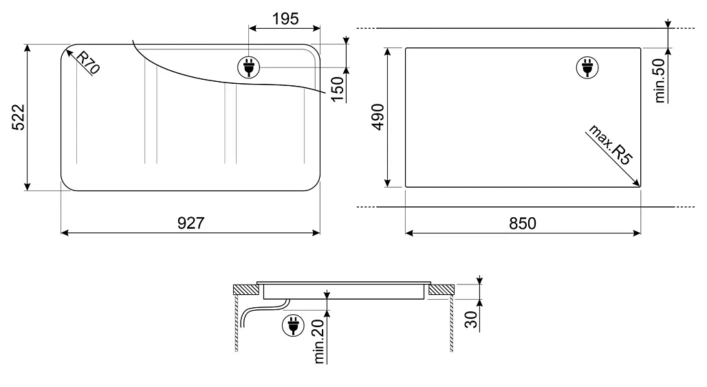 Варочная поверхность SMEG SISL7964X