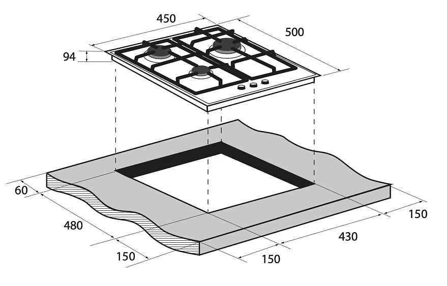 Варочная поверхность ZUGEL ZGH453X