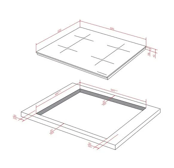 Варочная поверхность KUPPERSBERG ICI 624