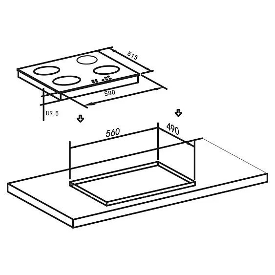 Варочная поверхность OASIS P-MWP