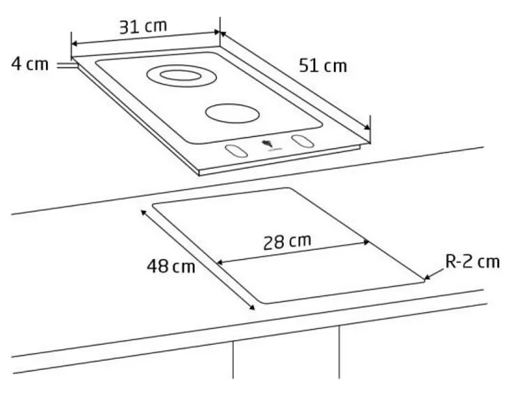 Варочная поверхность LEONORD LEG-30202S-С